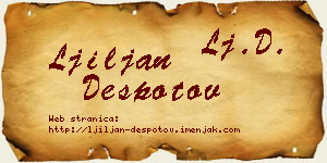 Ljiljan Despotov vizit kartica
